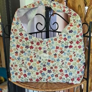 Sac épaule en jacquard -Jardin Fleuri