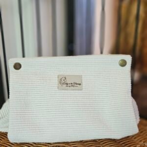 Trousse Pochon  Velours - Douceur Blanche