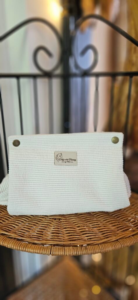 Trousse Pochon  Velours - Douceur Blanche